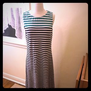 Liz Claiborne striped maxi sleeveless dress